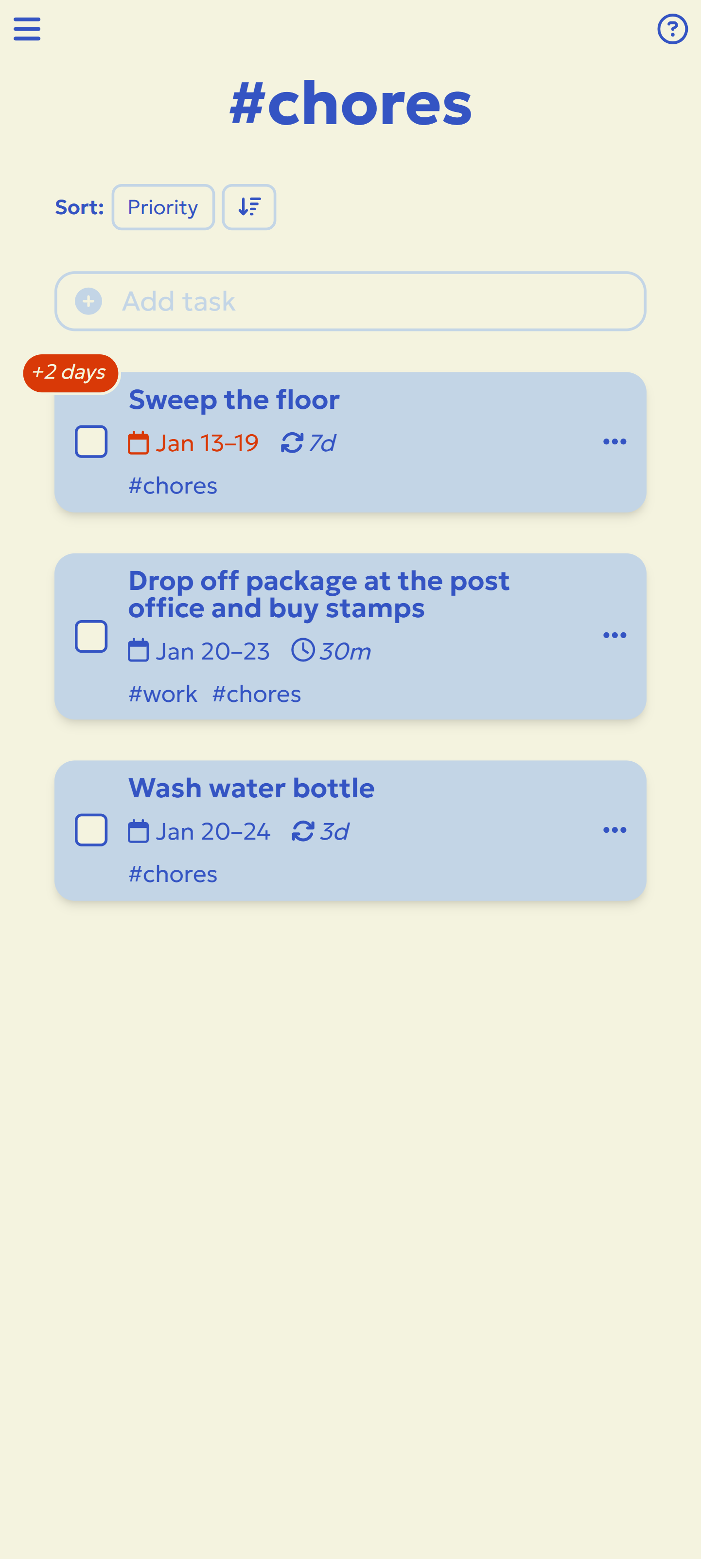 Screenshot of LyfeSchedule